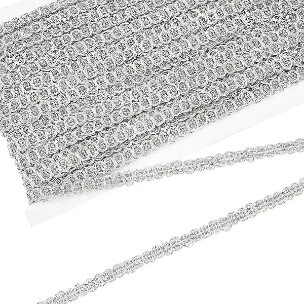 Polyester Braided Metallic Lace Trim