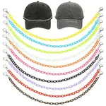 10Pcs 10 Colors Acrylic Cable Chain Cap Chains