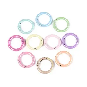 Spray Painted Alloy Spring Gate Rings