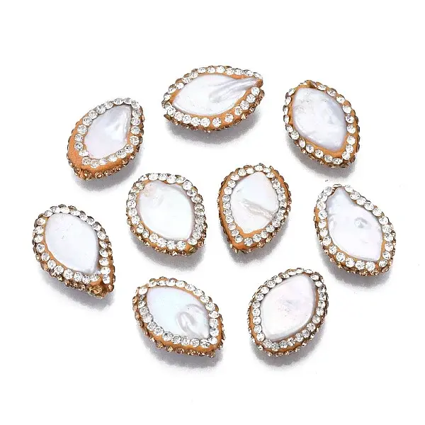 Polymer Clay Rhinestone Beads