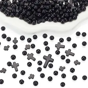 235Pcs 4 Styles Synthetic Turquoise Beads