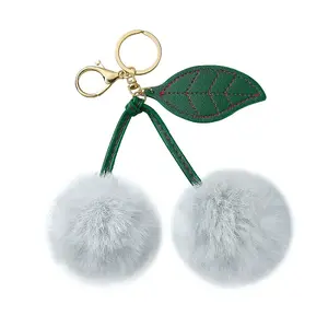 1Pc Cherry Plush Cloth Pendant Decorations