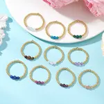 Adjustable Natural Gemstone Finger Rings