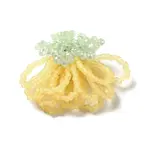 Glass Beads Braided Flower Cabochons