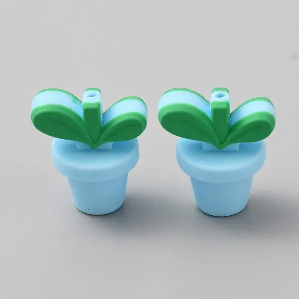 Leaf Pot Food Grade Eco-Friendly Silicone Beads
