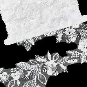 3 Yards Polyester with Plastic with Glass Ornament Accessories