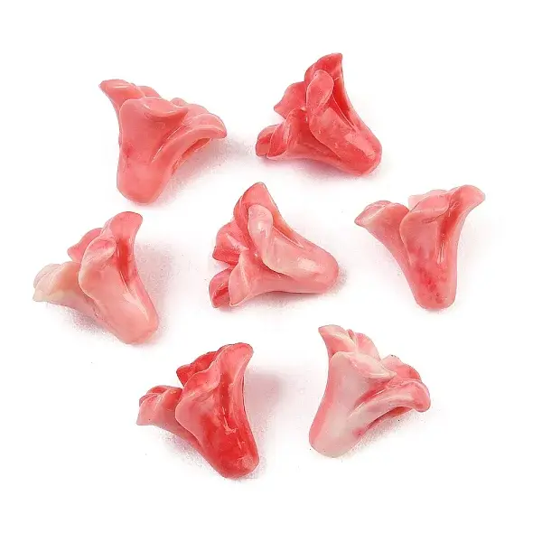 Dyed Synthetic Coral Carved Beads