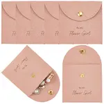 10Pcs Velvet Pouches with Snap Button