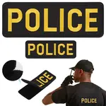 Security Personnel Polyester Embroidered Appliques