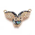 Brass Micro Pave Cubic Zirconia Pendants