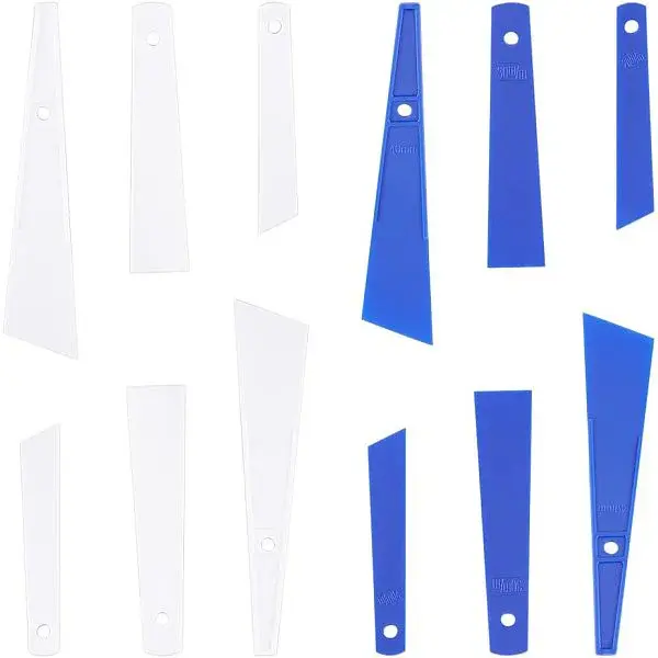 12Pcs 6 Style Plastic Scraper Tools