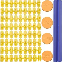 PP Plastic Letter A-Z Cookie Impress Embosser Cutter