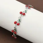 304 Stainless Steel Enamel Link Bracelets for Women