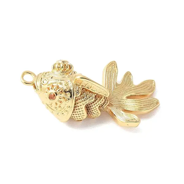 Brass Micro Pave Clear Cubic Zirconia Pendants