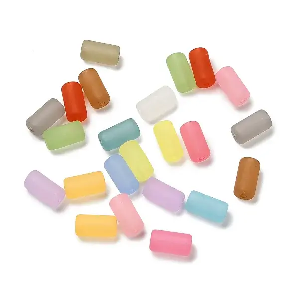 Frosted Opaque Acrylic Beads