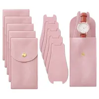 6 Sets Rectangle Velvet Single Watch Storage Bags