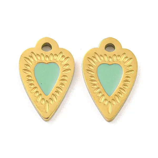 316 Surgical Stainless Steel Enamel Charms