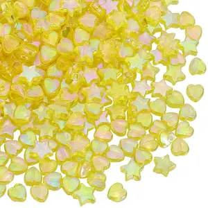 800Pcs 2 Styles Eco-Friendly Transparent Acrylic Beads
