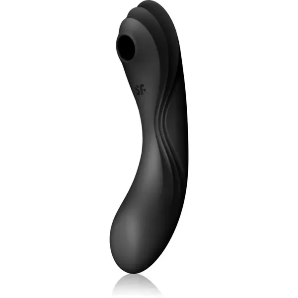 Satisfyer Curvy TRINITY 4 vibrátor se stimulátorem klitorisu black 17 cm