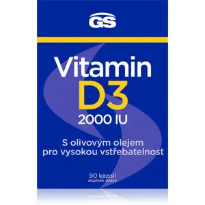 GS Vitamin D3 2000 IU kapsle s vitamínem D 90 cps