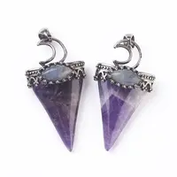 Natural Amethyst Big Pendants