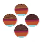 Resin & Walnut Wood Pendants