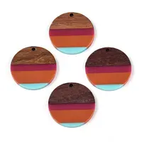 Resin & Walnut Wood Pendants