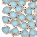 Electroplate Druzy Resin Pendants