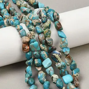 Dyed Natural Imperial Jasper Beads Strands
