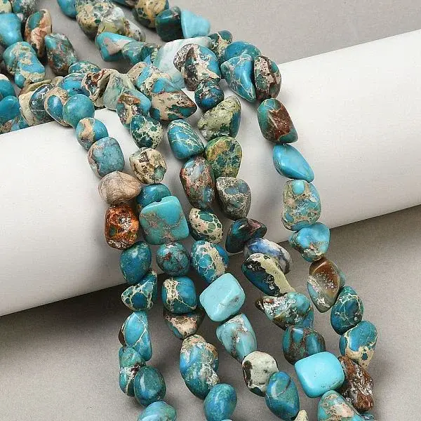 Dyed Natural Imperial Jasper Beads Strands