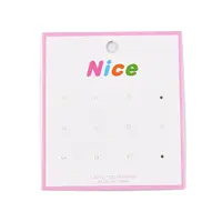 Rectangle Paper Earring Display Cards