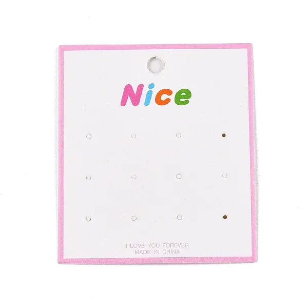 Rectangle Paper Earring Display Cards
