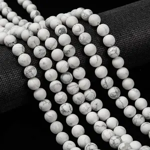 Natural Howlite Beads Strands