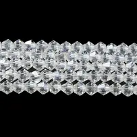 Transparent Electroplate Glass Beads Strands