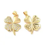 Brass Micro Pave Cubic Zirconia Pendants