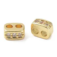 Brass Micro Pave Cubic Zirconia Multi-Strand Links