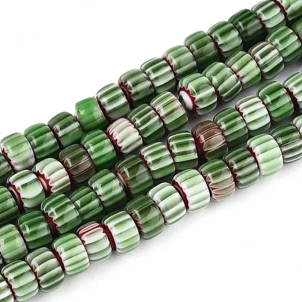 Handmade Millefiori Glass Lampwork Beads Strands