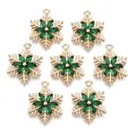 Christmas Brass Glass Pendants