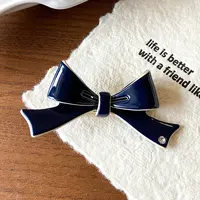 Bowknot Cellulose Acetate Alligator Hair Clips
