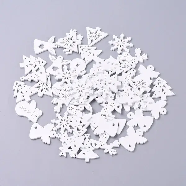 Natural Poplar Wood Pendants