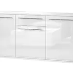 Široká kombinovaná komoda tiana ii - bílá