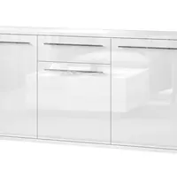 Široká kombinovaná komoda tiana ii - bílá