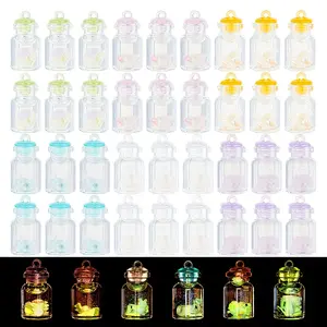 36Pcs 6 Colors Luminous Plastic Pendants