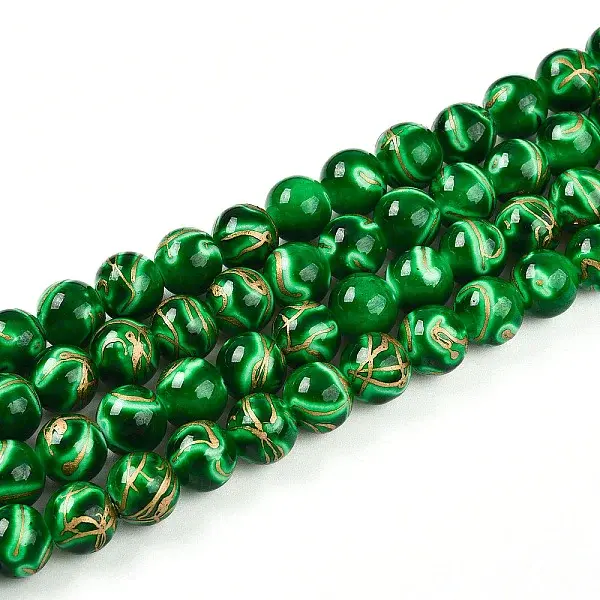 Baking Painted Glass Beads Strands