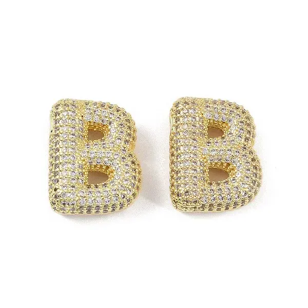 Brass Micro Pave Clear Cubic Zirconia Pendants
