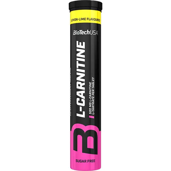 BioTechUSA L-Carnitine Tablety spalovač tuků příchuť Lemon Lime 20 tbl
