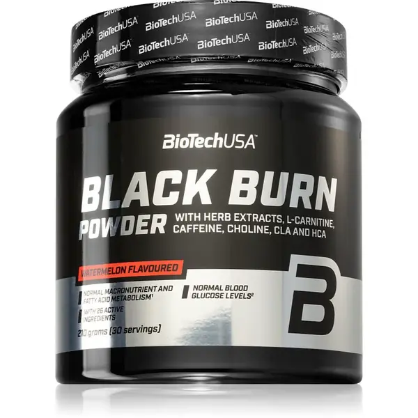 BioTechUSA Black Burn prášek pro sportovce příchuť Watermelon 210 g