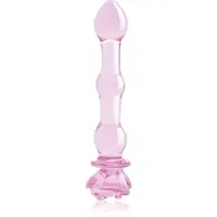Dream Toys Glaze Glass 8" Rosebud Beaded dildo 19,3 cm
