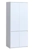 Dvojdverová šatníková skriňa liana - biela