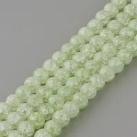 Synthetic Crackle Quartz Beads Strands